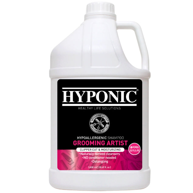 3800ml HYPONIC Grooming Artist Moisturizing Shampoo, geeignet für alle Hunde - intensive Feuchtigkeitspflege